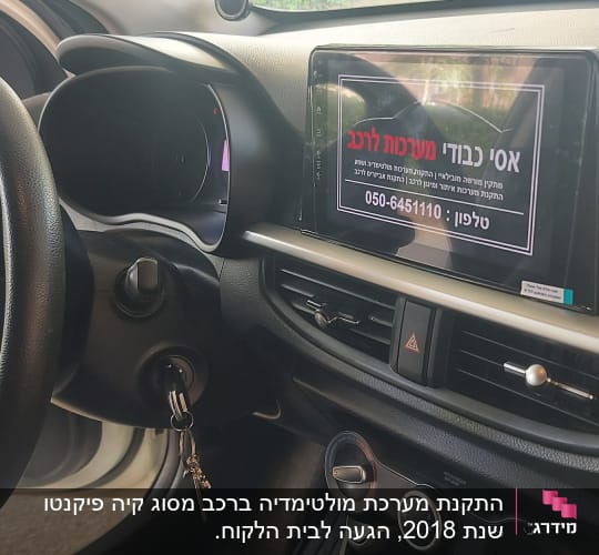 הגה רכב, מסך מולטימדיה עם פרסומת, מפתחות בסוויץ